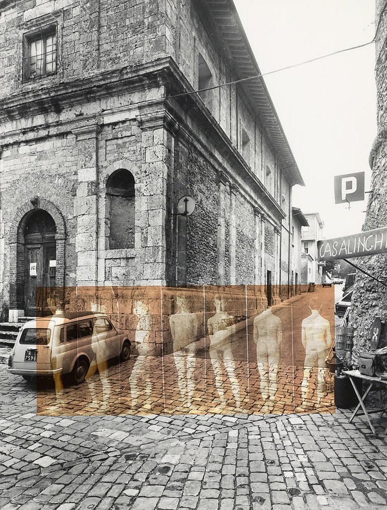 and bear, crossroad, 2020 — pigment print by C Fodoreanu