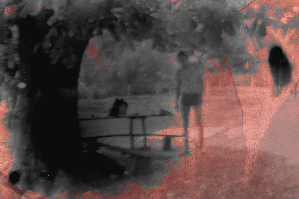 bench and tree, fables series, 2021