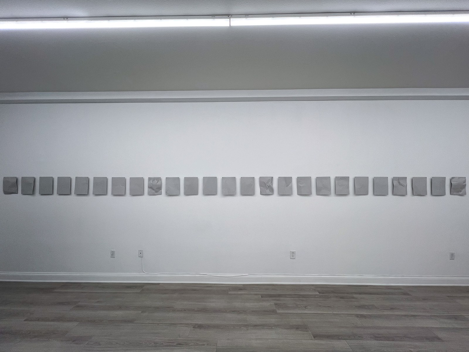hugs on wall, installation view at LOS/NR, La Jolla, 2025