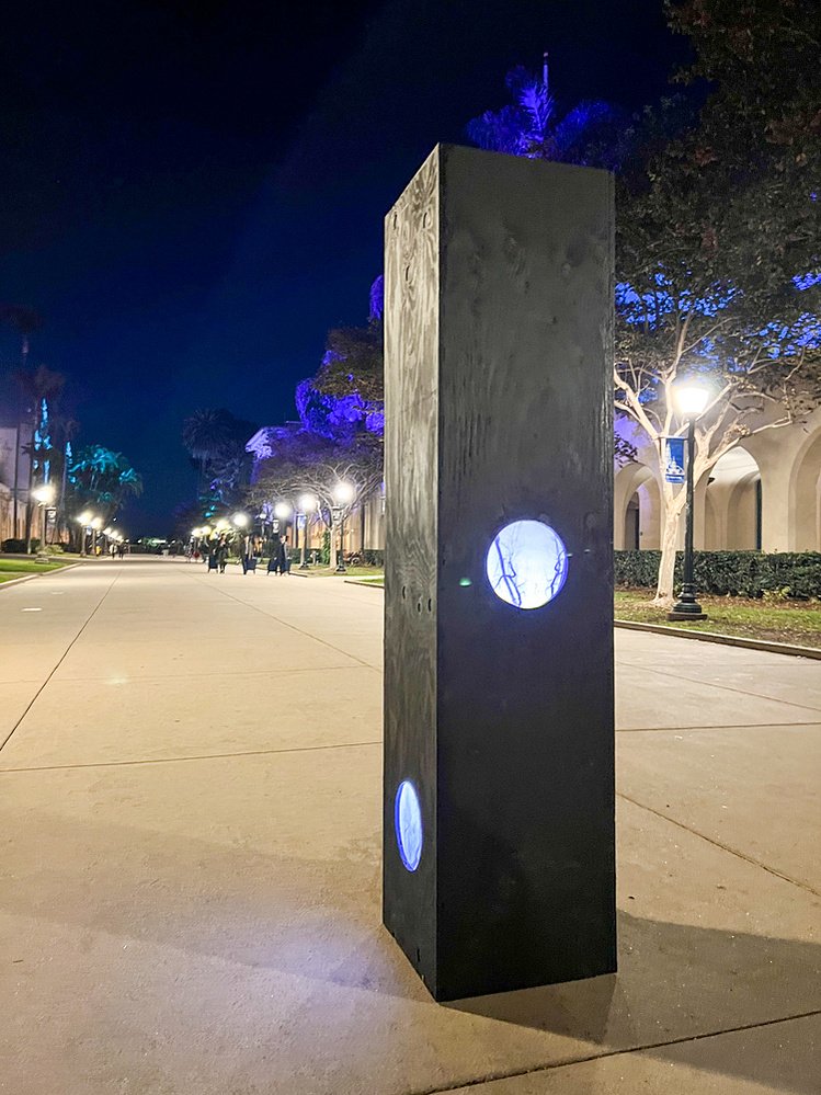 broken body, installation view, Balboa Park, San Diego, 2022