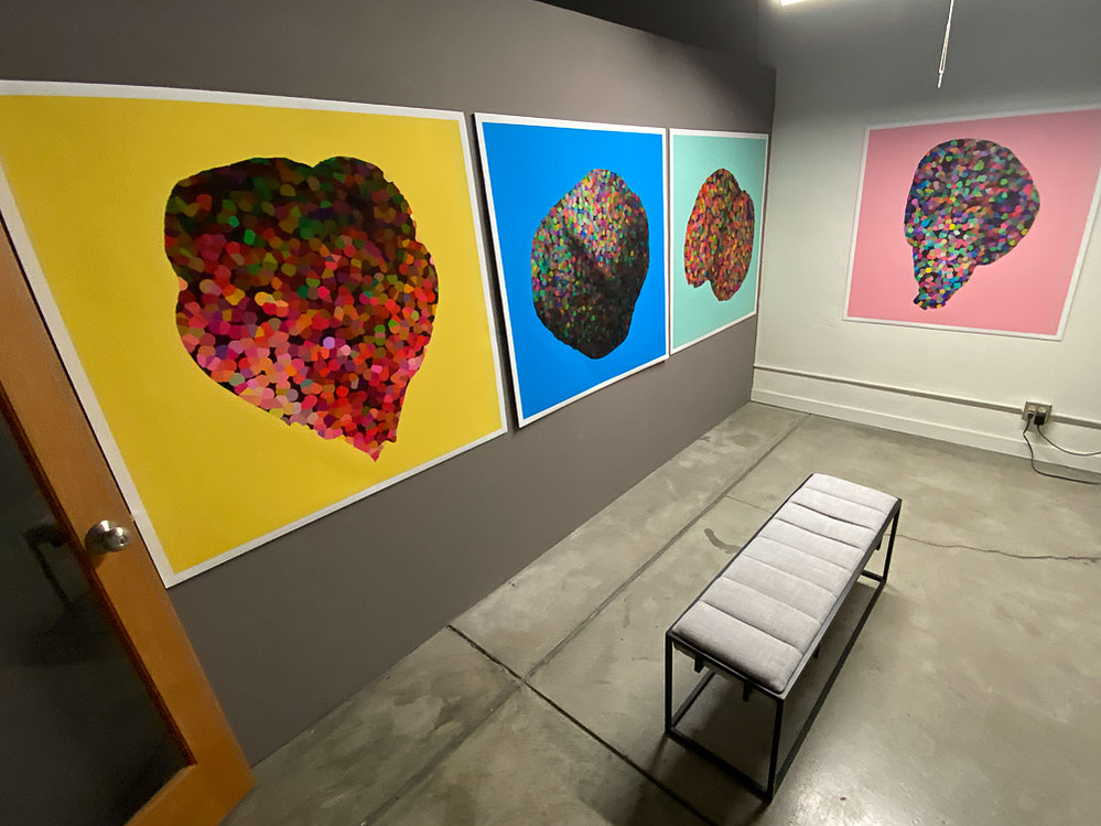 situs solitus, installation view at The Studio Door, San Diego, 2021