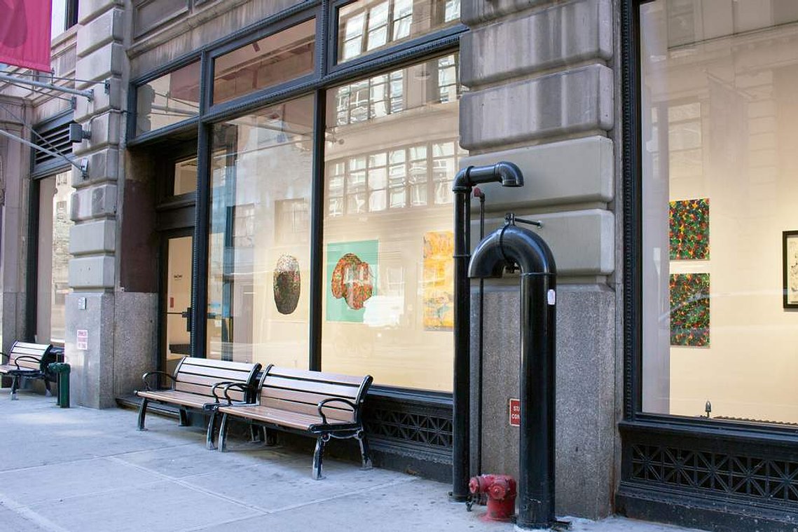 situs solitus, exterior installation view at SVA Flatiron Windows, New York, 2022
