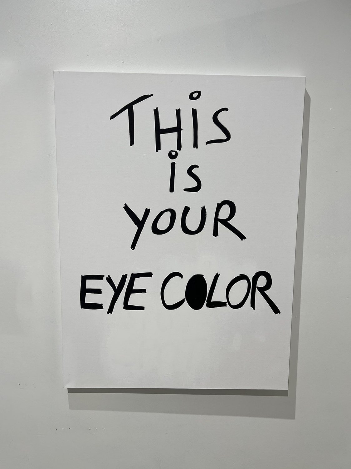 this is your eye color — acrylic on canvas, 2023