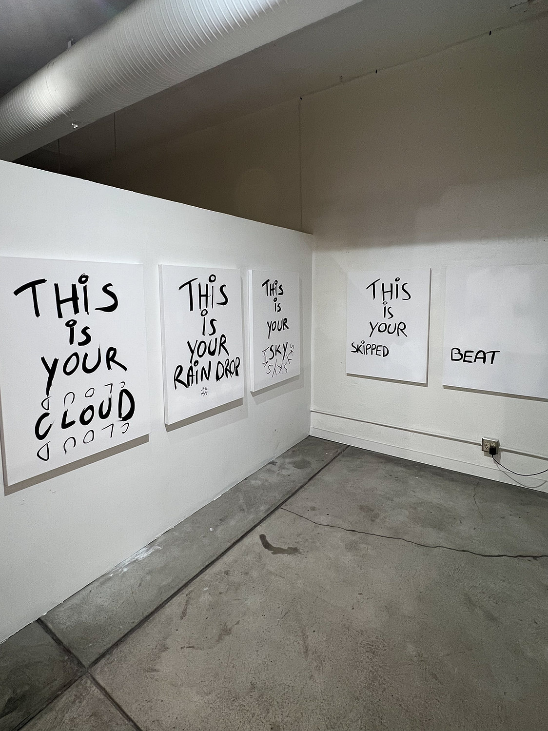 this is your, installation view at The Studio Door, San Diego, 2023