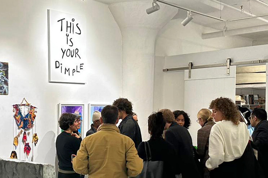 this is your dimple, installation view at Sloom, Studio 9D, New York, 2023