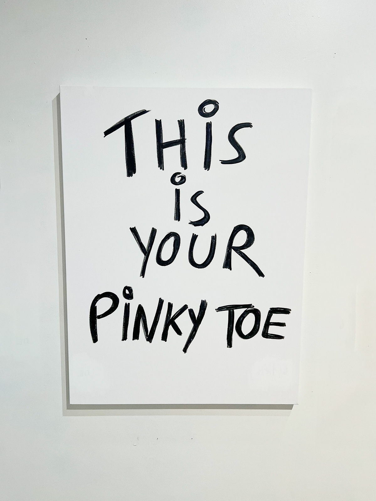 this is your pinky toe — acrylic on canvas, 2023