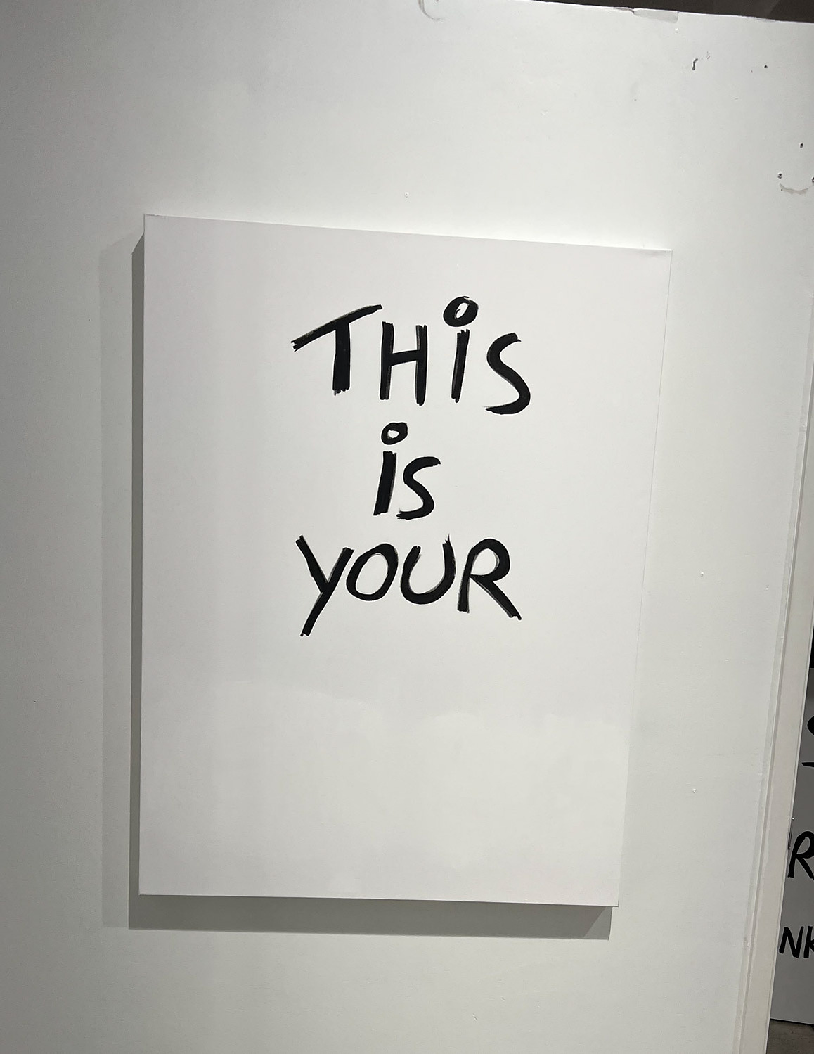 this is your — acrylic on canvas, 2023