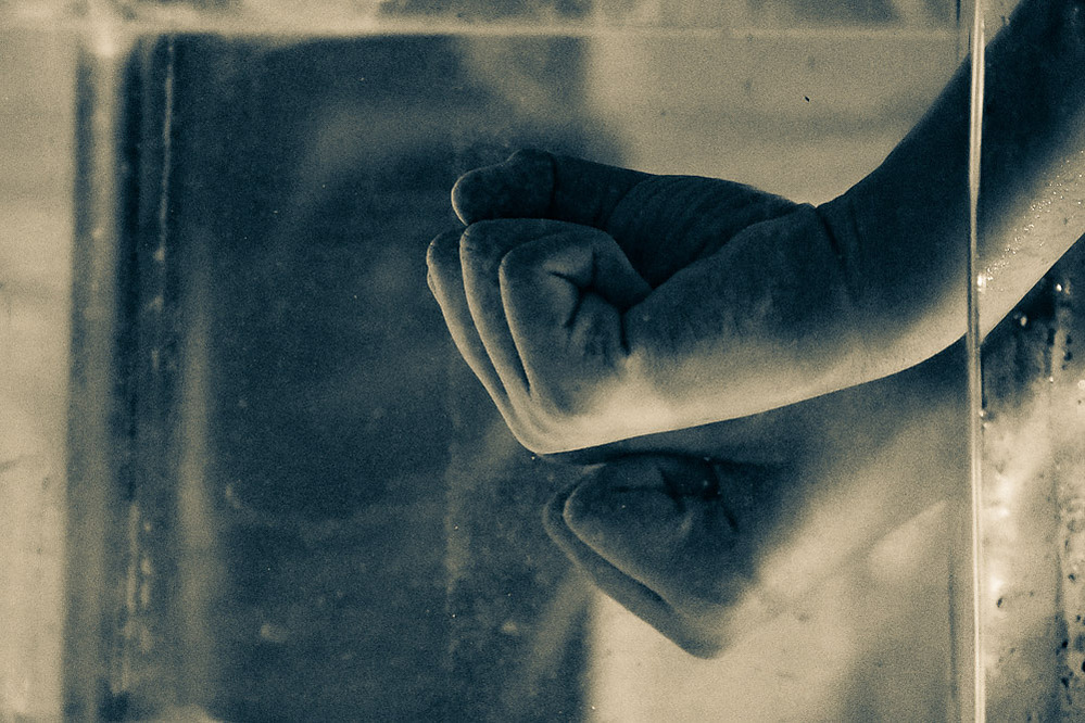 never again — pigment on rag, 2019