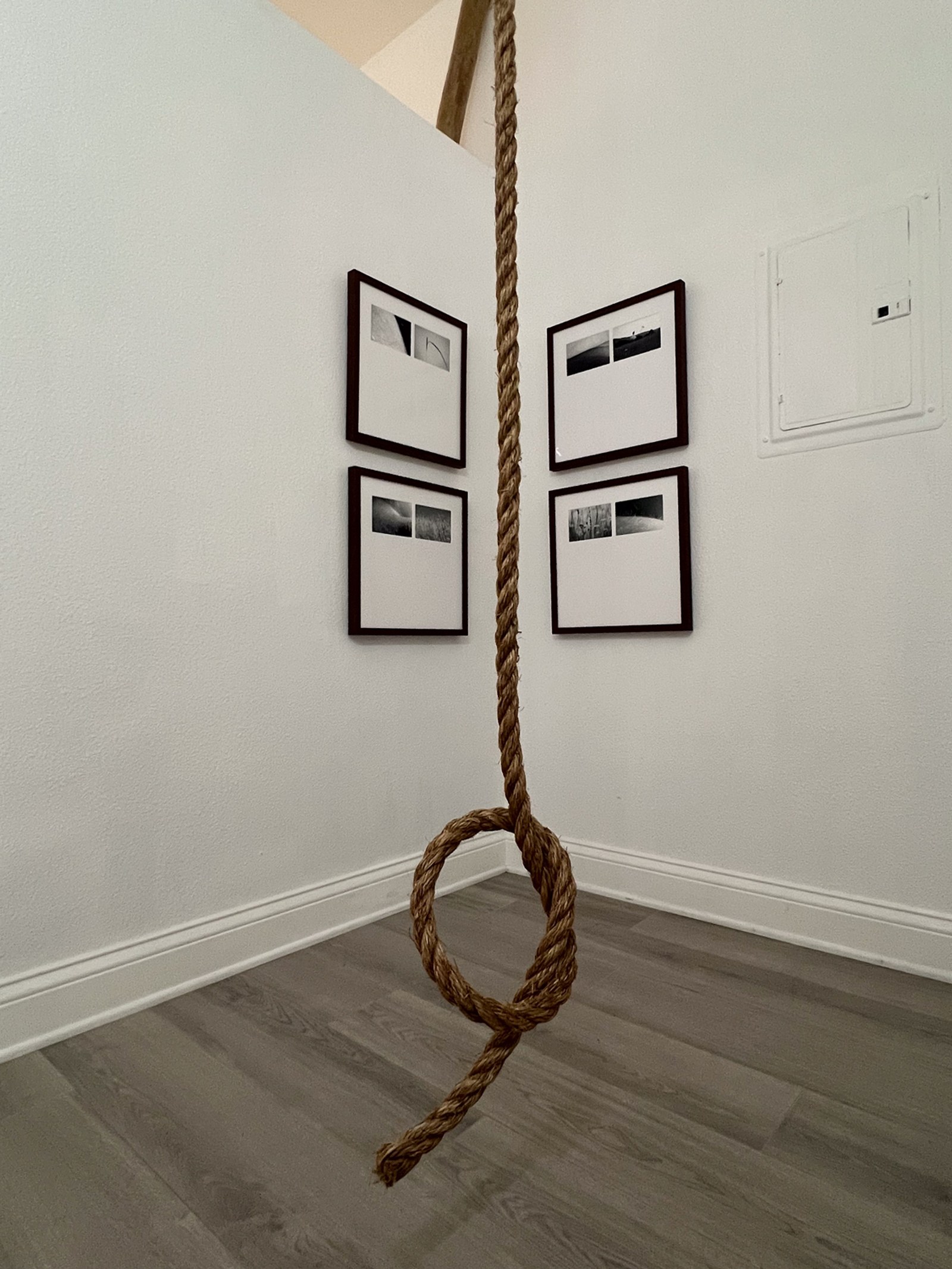 writings, photographs in installation, LOS/NR, 2025