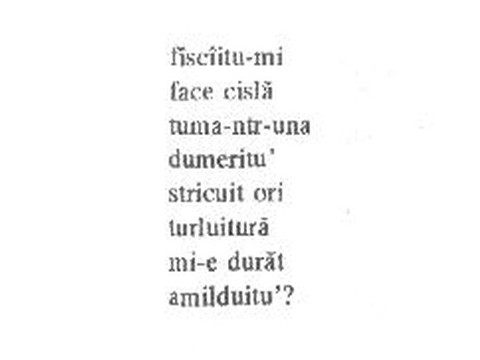 a page from Zîcere — three books of poems in a made dialect, under the name CÎNDE.