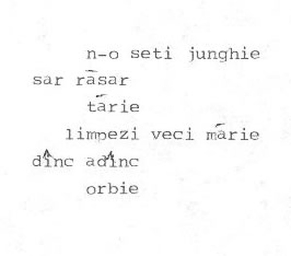 z&icirc;cere 1 from ceiu&rsquo;, scanned typewriter page
