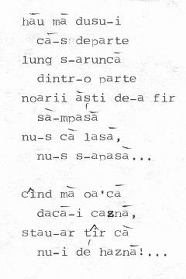 z&icirc;cere 10 from ceiu&rsquo;, scanned typewriter page