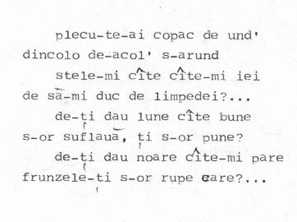 z&icirc;cere 11 from ceiu&rsquo;, scanned typewriter page