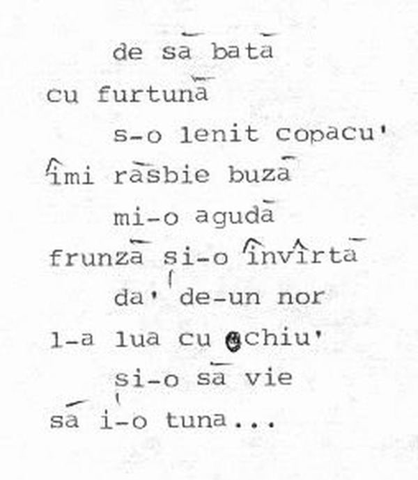 z&icirc;cere 14 from ceiu&rsquo;, scanned typewriter page