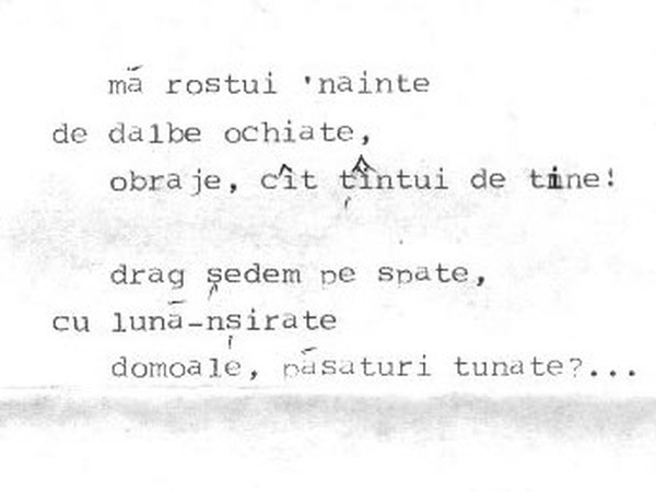 z&icirc;cere 2 from ceiu&rsquo;, scanned typewriter page