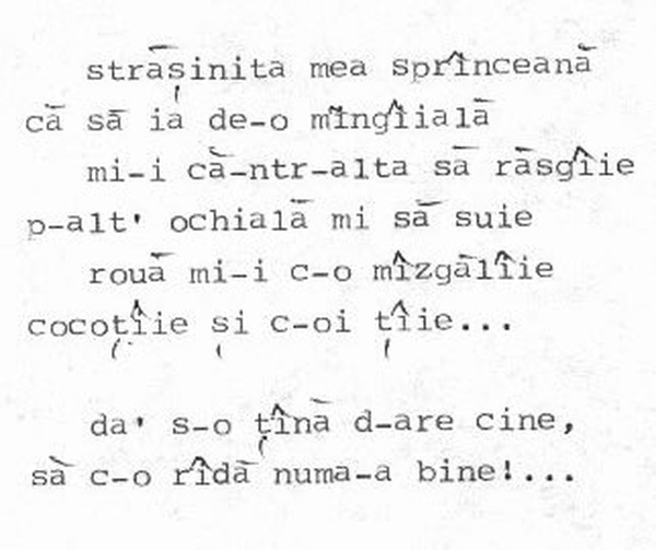z&icirc;cere 20 from ceiu&rsquo;, scanned typewriter page