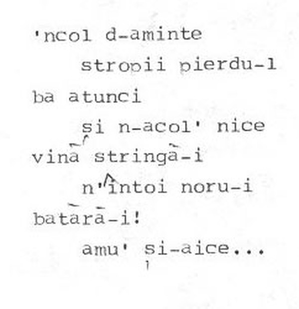 z&icirc;cere 3 from ceiu&rsquo;, scanned typewriter page