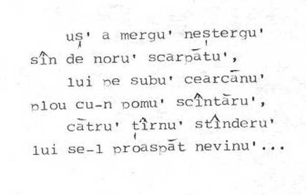 z&icirc;cere 6 from ceiu&rsquo;, scanned typewriter page