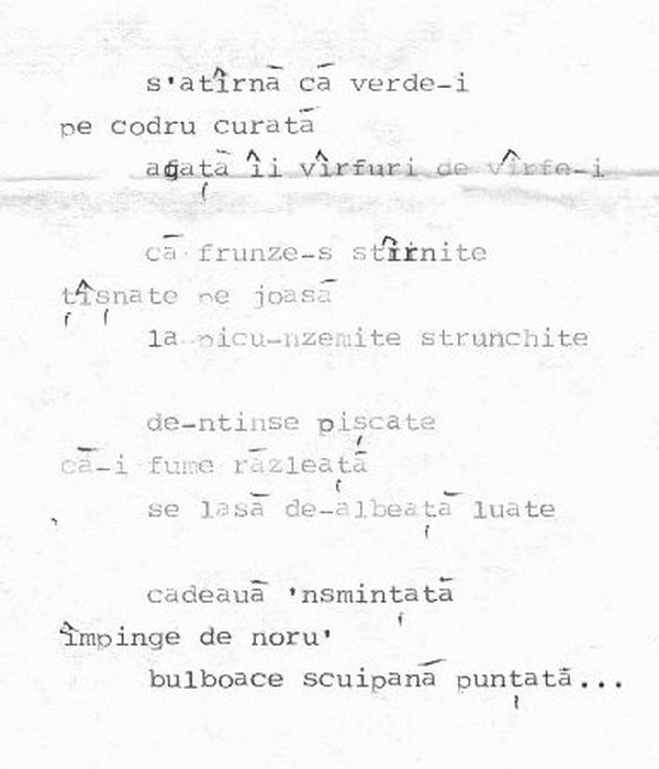 z&icirc;cere 8 from ceiu&rsquo;, scanned typewriter page