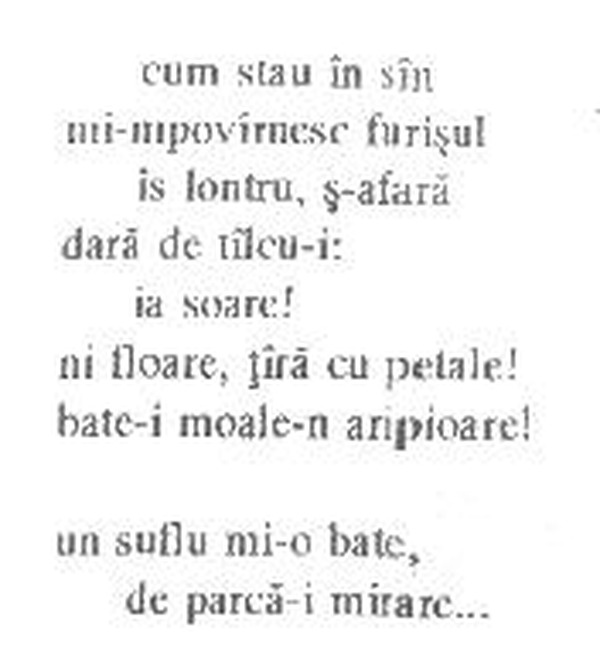 z&icirc;cere 17 from &icirc;ntru, scanned typewriter page
