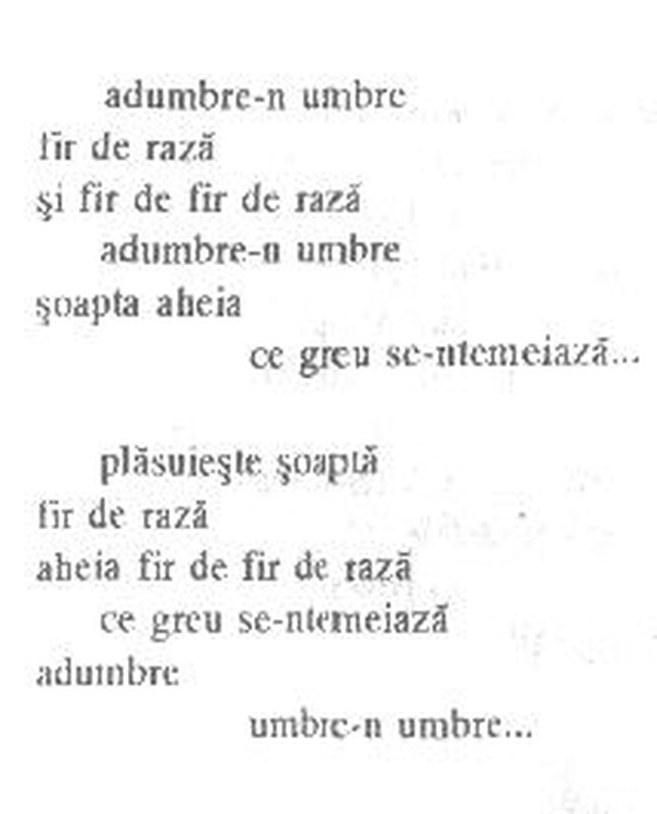 z&icirc;cere 23 from &icirc;ntru, scanned typewriter page