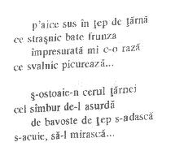 z&icirc;cere 25 from &icirc;ntru, scanned typewriter page