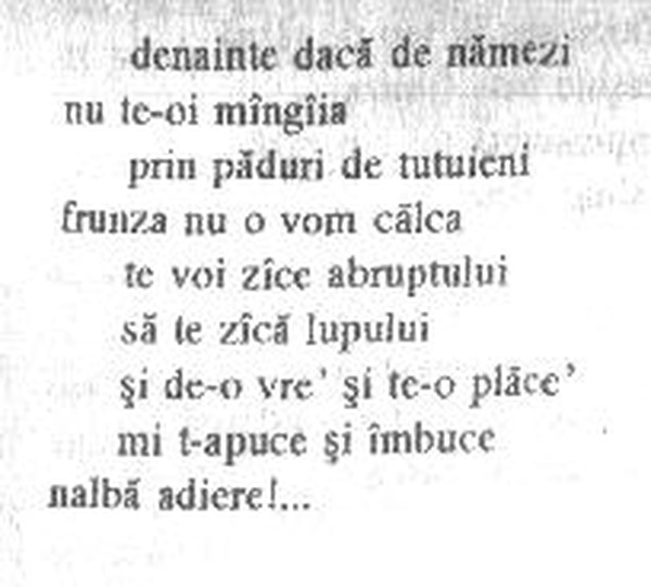 z&icirc;cere 26 from &icirc;ntru, scanned typewriter page