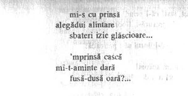 z&icirc;cere 3 from &icirc;ntru, scanned typewriter page