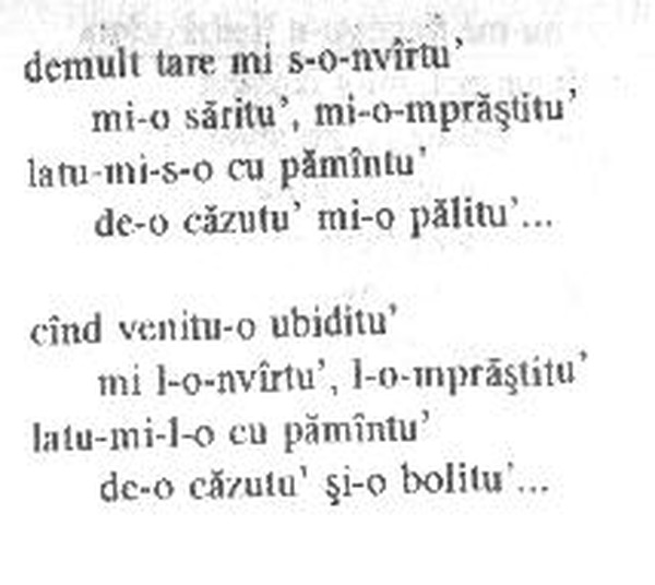 z&icirc;cere 30 from &icirc;ntru, scanned typewriter page