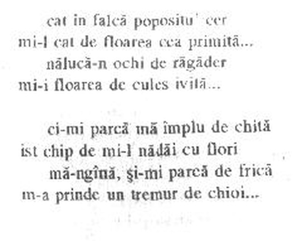 z&icirc;cere 33 from &icirc;ntru, scanned typewriter page