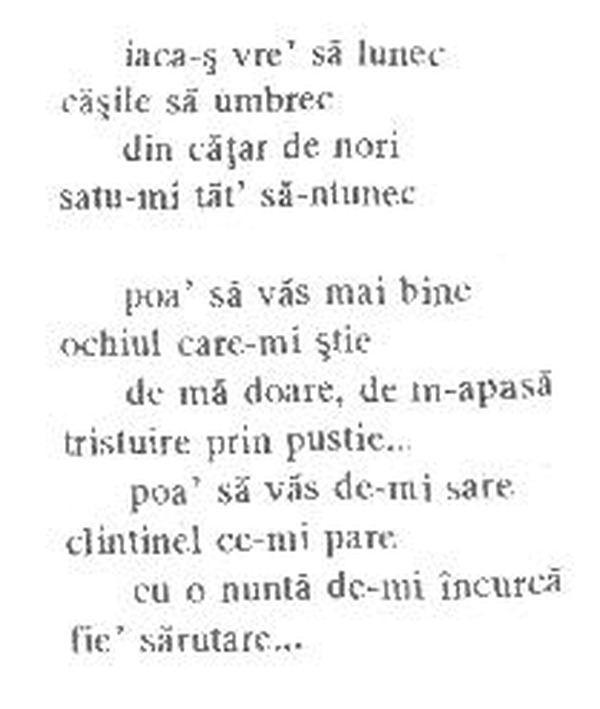 z&icirc;cere 35 from &icirc;ntru, scanned typewriter page