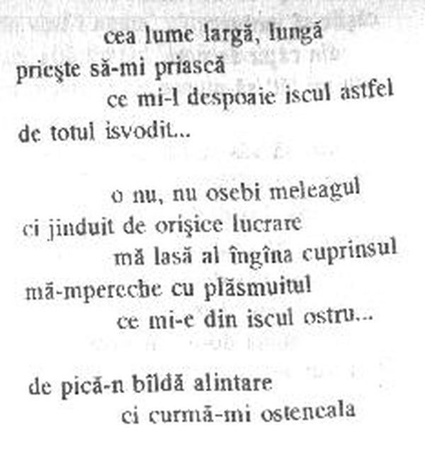 z&icirc;cere 36 from &icirc;ntru, scanned typewriter page (part 1)