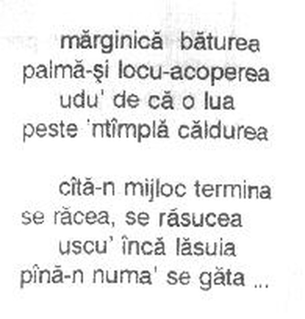 z&icirc;cere 27 from m&abreve;iu, scanned typewriter page