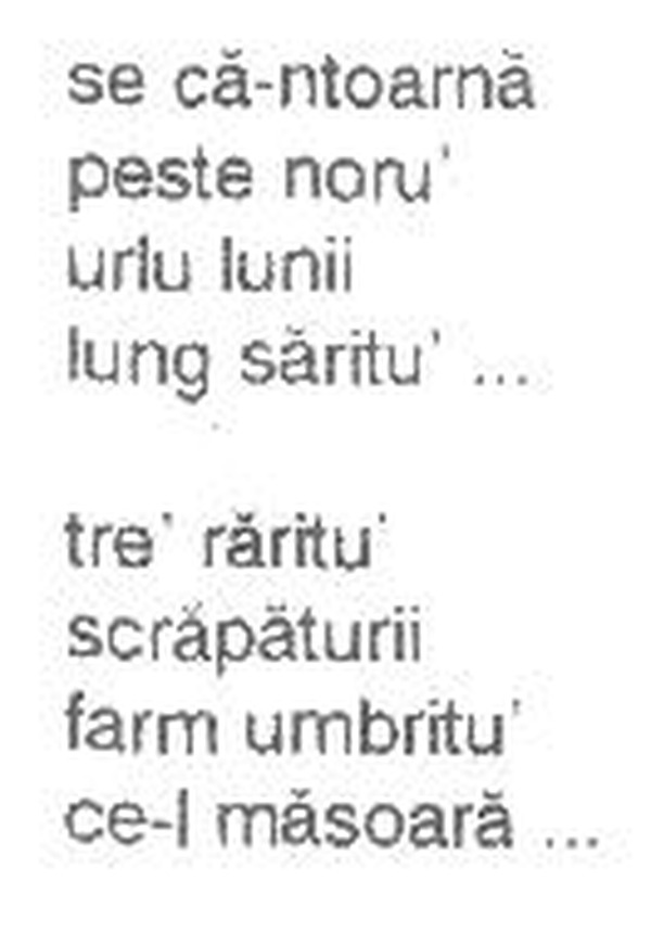 z&icirc;cere 3 from m&abreve;iu, scanned typewriter page