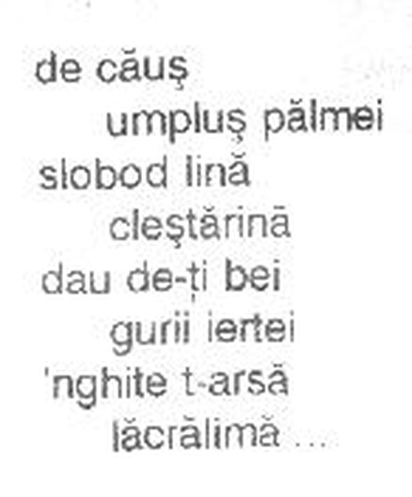 z&icirc;cere 6 from m&abreve;iu, scanned typewriter page
