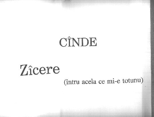 Cover of &icirc;ntru &mdash; C&Icirc;NDE, Z&icirc;cere (&icirc;ntru acela ce mi-e totunu)