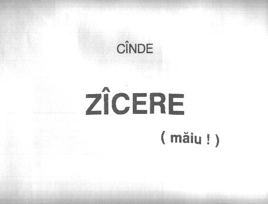 Cover of m&abreve;iu &mdash; C&Icirc;NDE, Z&icirc;cere (m&abreve;iu!)